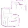Sillón reclinable tela de microfibra gris claro de , Sillones - Ref: Foro24-373450, Precio: 213,90 €, Descuento: %