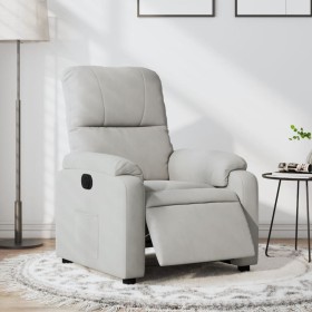 Sillón reclinable eléctrico tela de microfibra gris claro de , Sillones - Ref: Foro24-3204916, Precio: 258,14 €, Descuento: %