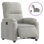 Sillón reclinable eléctrico tela de microfibra gris claro de , Sillones - Ref: Foro24-3204916, Precio: 267,58 €, Descuento: %