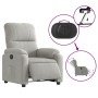 Sillón reclinable eléctrico tela de microfibra gris claro de , Sillones - Ref: Foro24-3204916, Precio: 258,14 €, Descuento: %
