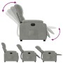 Sillón reclinable eléctrico tela de microfibra gris claro de , Sillones - Ref: Foro24-3204916, Precio: 258,14 €, Descuento: %