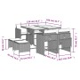 Set de comedor de jardín 9 pzas y cojines ratán sintético negro de , Conjuntos de jardín - Ref: Foro24-3211143, Precio: 380,5...