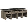 Set comedor de jardín con cojines 13 pzas ratán sintético gris de , Conjuntos de jardín - Ref: Foro24-3211160, Precio: 667,77...