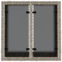 Mesa jardín superficie vidrio ratán PE gris claro 55x55x37 cm de , Mesas de jardín - Ref: Foro24-366182, Precio: 59,30 €, Des...