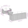 Set de sofás de jardín 6 pzas y cojines ratán sintético gris de , Conjuntos de jardín - Ref: Foro24-3218692, Precio: 414,23 €...