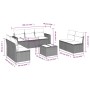Set de sofás de jardín 8 pzas y cojines ratán sintético gris de , Conjuntos de jardín - Ref: Foro24-3218832, Precio: 491,24 €...