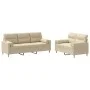 Zweiteiliges Sofaset mit cremefarbenen Kissen. von , Sofas - Ref: Foro24-3201618, Preis: 502,21 €, Rabatt: %