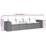 Set de sofás de jardín 4 pzas y cojines ratán sintético gris de , Conjuntos de jardín - Ref: Foro24-3254619, Precio: 282,93 €...