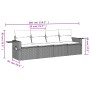 Set de sofás de jardín 4 pzas y cojines ratán sintético gris de , Conjuntos de jardín - Ref: Foro24-3252219, Precio: 268,32 €...