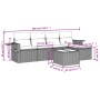 Set de sofás de jardín 6 pzas y cojines ratán sintético gris de , Conjuntos de jardín - Ref: Foro24-3252439, Precio: 370,64 €...