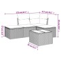 Set de sofás jardín y cojines 5 pzas ratán sintético gris claro de , Conjuntos de jardín - Ref: Foro24-3217492, Precio: 293,9...
