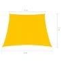 Toldo de vela HDPE amarillo 160 g/m² 3/4x2 m de vidaXL, Sombrillas - Ref: Foro24-311598, Precio: 29,32 €, Descuento: %