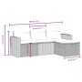 Set de sofás de jardín 4 pzas y cojines ratán sintético gris de , Conjuntos de jardín - Ref: Foro24-3263448, Precio: 260,92 €...