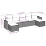 Set de sofás de jardín 7 pzas con cojines ratán PE gris claro de , Conjuntos de jardín - Ref: Foro24-3219332, Precio: 401,64 ...