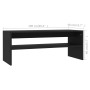 Mesa de centro de madera contrachapada negro 100x40x40 cm de vidaXL, Mesas de centro - Ref: Foro24-800127, Precio: 49,89 €, D...