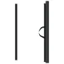 Retractable black pet door 117.5x125 cm by , Gates for children and pets - Ref: Foro24-4004133, Price: 52,19 €, Discount: %