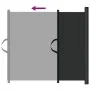 Retractable black pet door 117.5x125 cm by , Gates for children and pets - Ref: Foro24-4004133, Price: 52,19 €, Discount: %