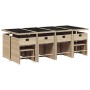 Set comedor de jardín con cojines 13 pzas ratán sintético beige de , Conjuntos de jardín - Ref: Foro24-3211162, Precio: 667,6...