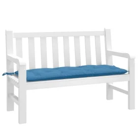 Cojín para banco de jardín tela azul melange 120x50x7 cm de , Cojines para sillas y sofás - Ref: Foro24-4002546, Precio: 28,2...