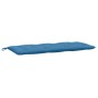 Cojín para banco de jardín tela azul melange 120x50x7 cm de , Cojines para sillas y sofás - Ref: Foro24-4002546, Precio: 28,5...