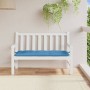 Cojín para banco de jardín tela azul melange 120x50x7 cm de , Cojines para sillas y sofás - Ref: Foro24-4002546, Precio: 28,5...