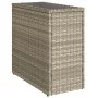 Mesa auxiliar jardín tapa vidrio ratán gris claro 58x27,5x55 cm de , Mesas de jardín - Ref: Foro24-366189, Precio: 52,05 €, D...
