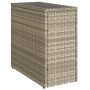 Mesa auxiliar jardín tapa vidrio ratán gris claro 58x27,5x55 cm de , Mesas de jardín - Ref: Foro24-366189, Precio: 50,08 €, D...