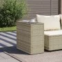 Mesa auxiliar jardín tapa vidrio ratán gris claro 58x27,5x55 cm de , Mesas de jardín - Ref: Foro24-366189, Precio: 52,05 €, D...
