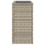 Mesa auxiliar jardín tapa vidrio ratán gris claro 58x27,5x55 cm de , Mesas de jardín - Ref: Foro24-366189, Precio: 52,05 €, D...