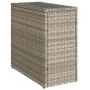 Mesa auxiliar jardín tapa vidrio ratán gris claro 58x27,5x55 cm de , Mesas de jardín - Ref: Foro24-366189, Precio: 52,05 €, D...