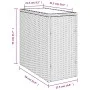 Mesa auxiliar jardín tapa vidrio ratán gris claro 58x27,5x55 cm de , Mesas de jardín - Ref: Foro24-366189, Precio: 52,05 €, D...