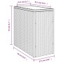 Mesa auxiliar jardín tapa vidrio ratán gris claro 58x27,5x55 cm de , Mesas de jardín - Ref: Foro24-366189, Precio: 50,08 €, D...