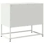 Mueble para TV de acero blanco 68,5x39x60,5 cm de , Muebles TV - Ref: Foro24-846475, Precio: 56,99 €, Descuento: %