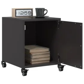 Mesitas de noche 2 uds acero negra 36x39x43,5 cm de , Mesitas de noche - Ref: Foro24-846615, Precio: 71,29 €, Descuento: %