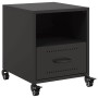 Mesita de noche acero negra 36x39x43,5 cm de , Mesitas de noche - Ref: Foro24-846704, Precio: 59,10 €, Descuento: %