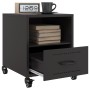 Mesita de noche acero negra 36x39x43,5 cm de , Mesitas de noche - Ref: Foro24-846704, Precio: 59,10 €, Descuento: %