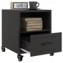 Nachttisch aus schwarzem Stahl, 36x39x43,5 cm. von , Nachttische - Ref: Foro24-846704, Preis: 58,35 €, Rabatt: %