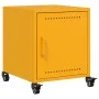 Mesita de noche acero amarillo mostaza 36x39x43,5 cm de , Mesitas de noche - Ref: Foro24-846620, Precio: 49,25 €, Descuento: %