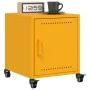 Mesita de noche acero amarillo mostaza 36x39x43,5 cm de , Mesitas de noche - Ref: Foro24-846620, Precio: 49,25 €, Descuento: %