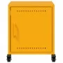 Mesita de noche acero amarillo mostaza 36x39x43,5 cm de , Mesitas de noche - Ref: Foro24-846620, Precio: 49,25 €, Descuento: %