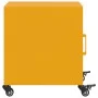 Mesita de noche acero amarillo mostaza 36x39x43,5 cm de , Mesitas de noche - Ref: Foro24-846620, Precio: 49,25 €, Descuento: %