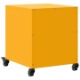 Mesita de noche acero amarillo mostaza 36x39x43,5 cm de , Mesitas de noche - Ref: Foro24-846620, Precio: 49,73 €, Descuento: %