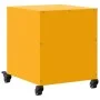 Mesita de noche acero amarillo mostaza 36x39x43,5 cm de , Mesitas de noche - Ref: Foro24-846620, Precio: 49,25 €, Descuento: %
