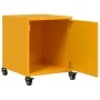 Mesita de noche acero amarillo mostaza 36x39x43,5 cm de , Mesitas de noche - Ref: Foro24-846620, Precio: 49,25 €, Descuento: %