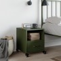 Mesita de noche acero verde oliva 36x39x43,5 cm de , Mesitas de noche - Ref: Foro24-846712, Precio: 62,29 €, Descuento: %