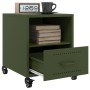 Mesita de noche acero verde oliva 36x39x43,5 cm de , Mesitas de noche - Ref: Foro24-846712, Precio: 62,29 €, Descuento: %