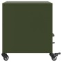 Mesita de noche acero verde oliva 36x39x43,5 cm de , Mesitas de noche - Ref: Foro24-846712, Precio: 62,29 €, Descuento: %