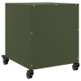 Mesita de noche acero verde oliva 36x39x43,5 cm de , Mesitas de noche - Ref: Foro24-846712, Precio: 62,29 €, Descuento: %