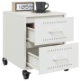 Mesita de noche acero blanco 36x39x43,5 cm de , Mesitas de noche - Ref: Foro24-846636, Precio: 74,72 €, Descuento: %