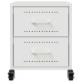Mesita de noche acero blanco 36x39x43,5 cm de , Mesitas de noche - Ref: Foro24-846636, Precio: 74,72 €, Descuento: %